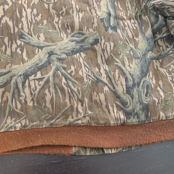 Vintage Mens Mossy Oak Camo Insulated Hunting Jacket Size Medium USA Made - Picture 8 of 10
